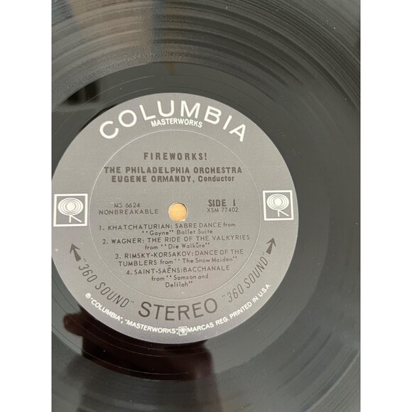 Eugene Ormandy Conducts The Philadelphia Orchestra Fireworks Vinyl MS 6264 Album - Picture 2 of 5